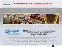 Tablet Screenshot of bdm-system.pl